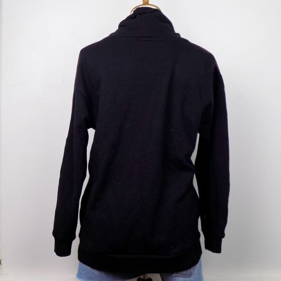 nwt y2k PINKSequin Bling Campus Cowl Neck Sweatshirt Pullover - Picture 7 of 13